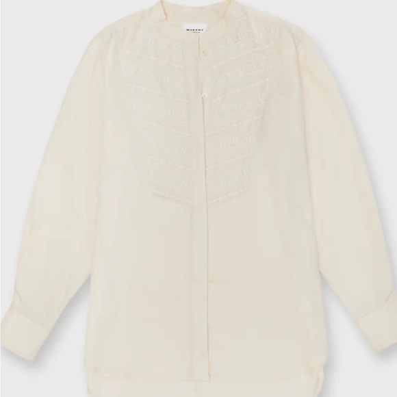 ISABEL MARANT ÉTOILE Britten Blouse in Ecru 🤍 BRAND NEW with Tags - Picture 13 of 16
